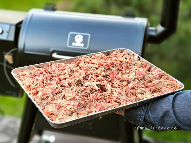 Рваная свинина в стиле BBQ-чемпионатов (видео)